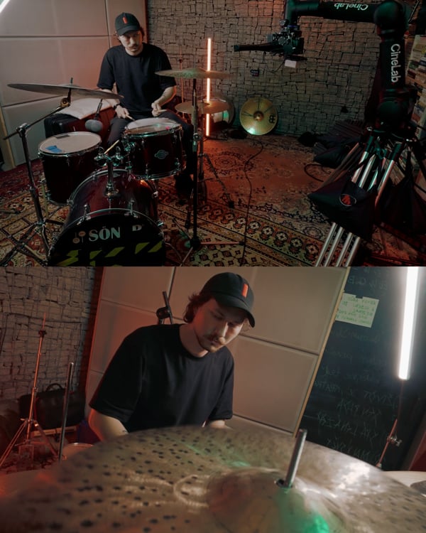 Cinebot / Drummer test